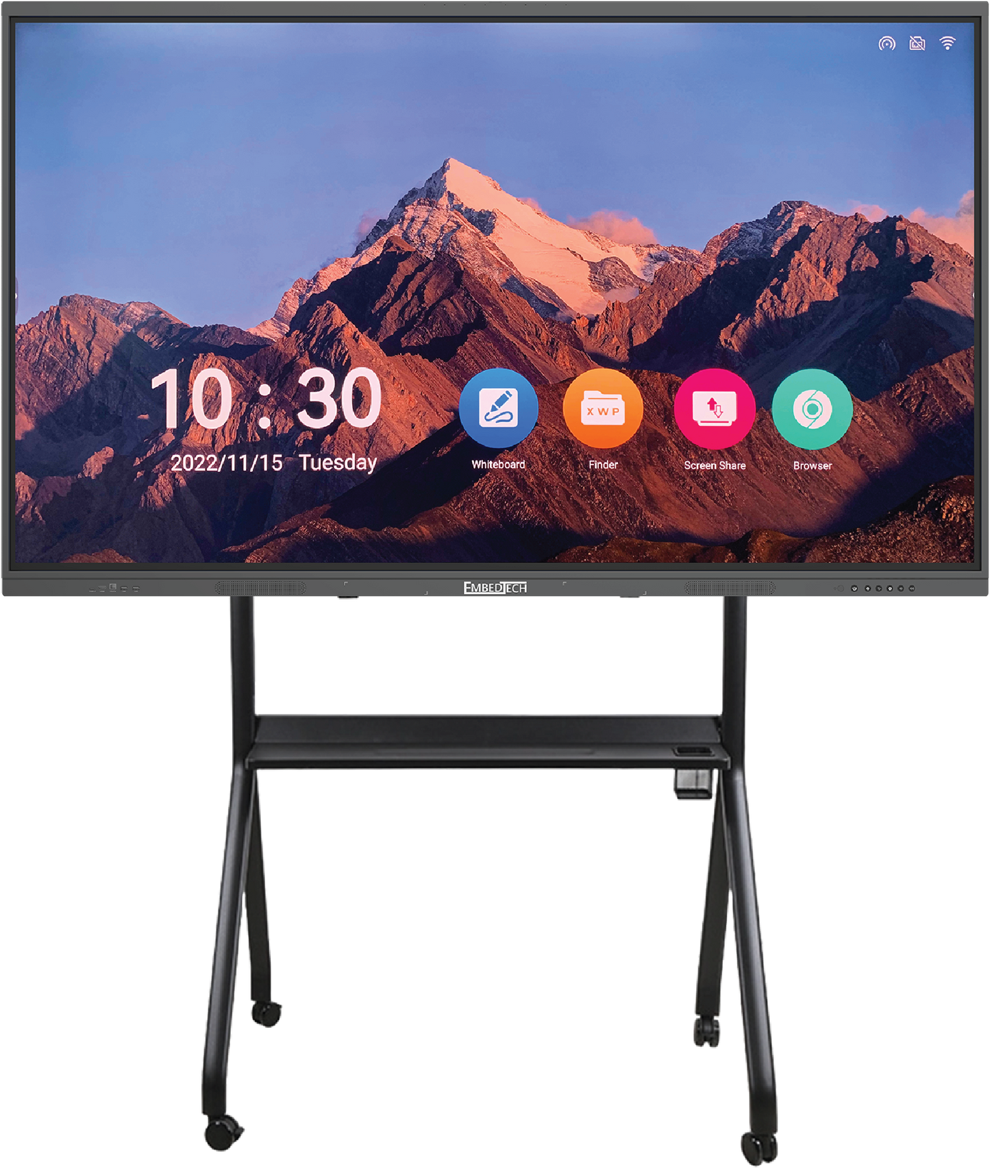 EmbedTech 65" Interactive Flat Panel - Elevate Collaboration and Productivity