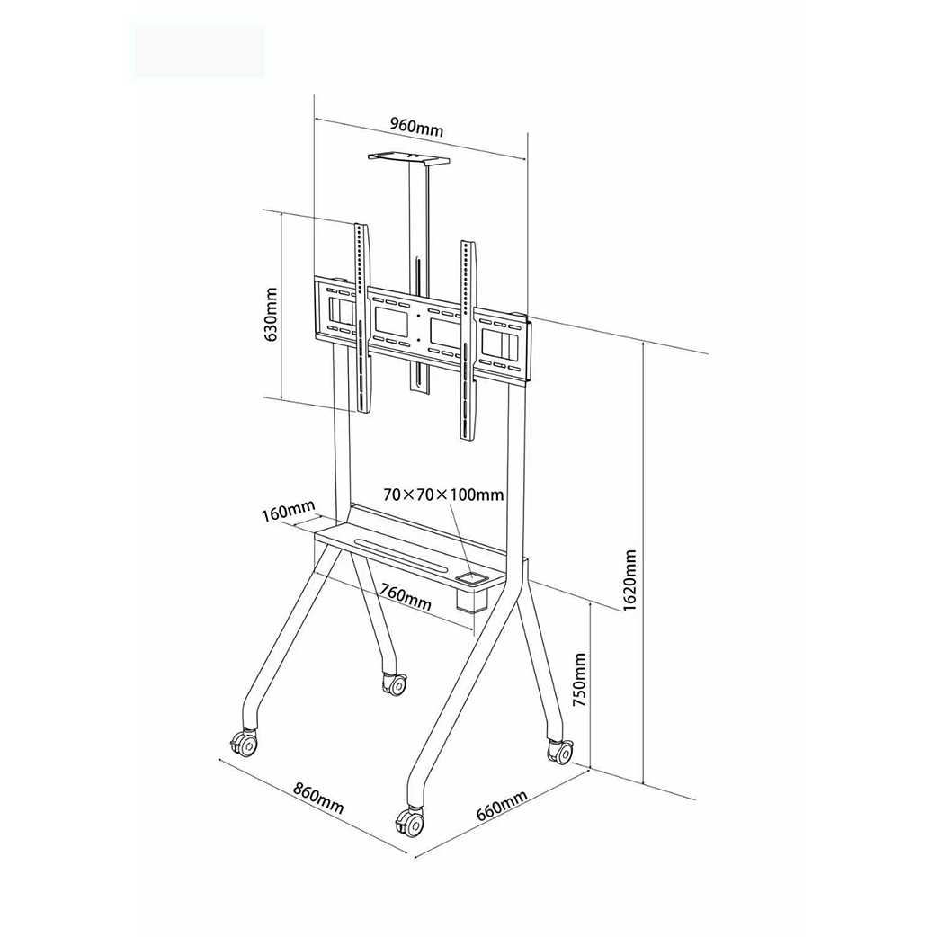Mobile IFP Stand Mount | Flexible Mounting Solution - EmbedTech